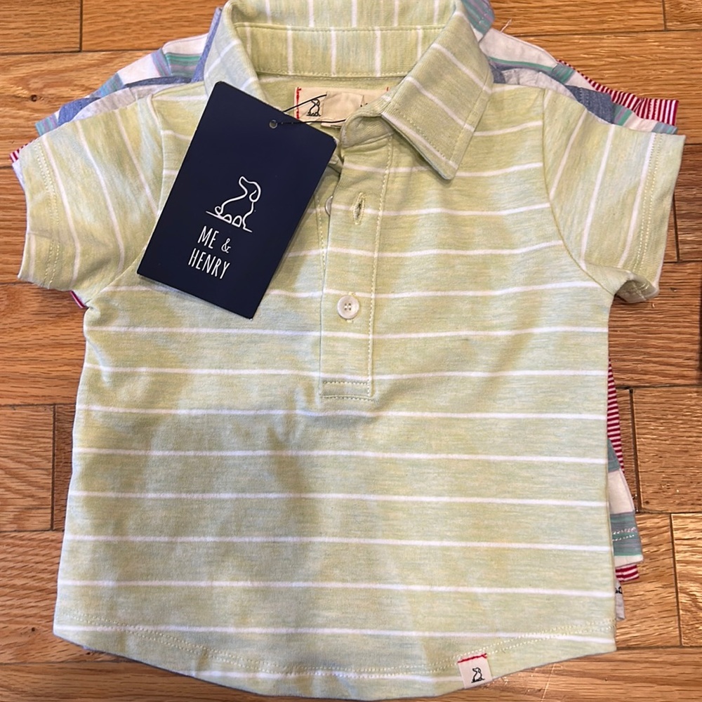 Boys short sleeve 4 button polo